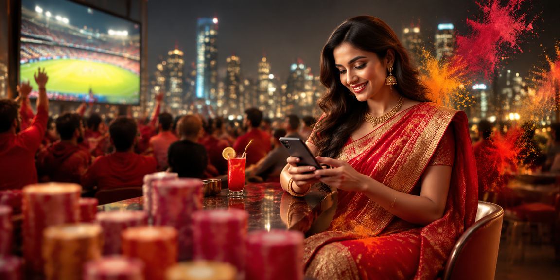 User making a deposit via mobile device in India