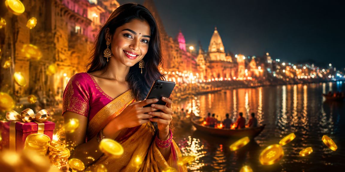 Lottery players making deposits at Varanasi night market